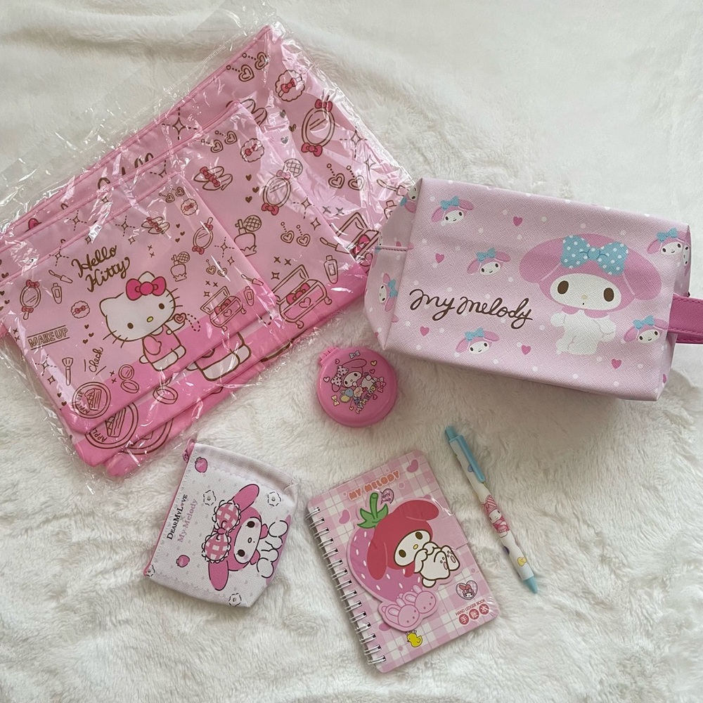 Melody and HK Sanrio stationary kit